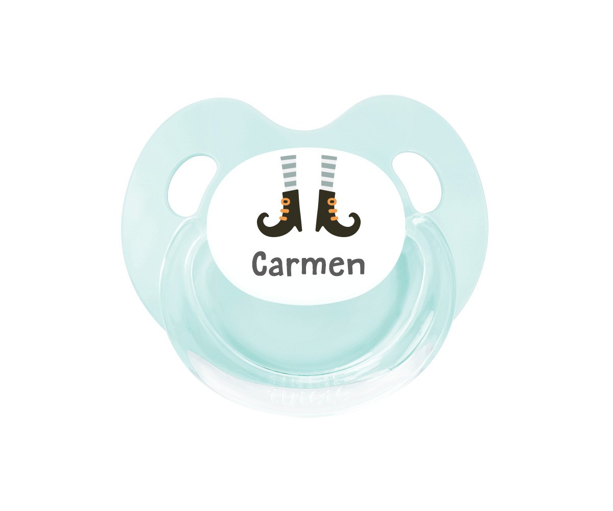 Personalized Retro Pacifier Witch Feet