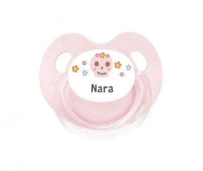 Succhietto Personalizzato Tutete Retro Teschio Fiori