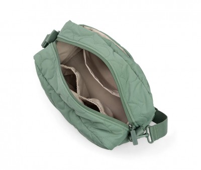 Bolsa de carro de bebé acolchoada verde