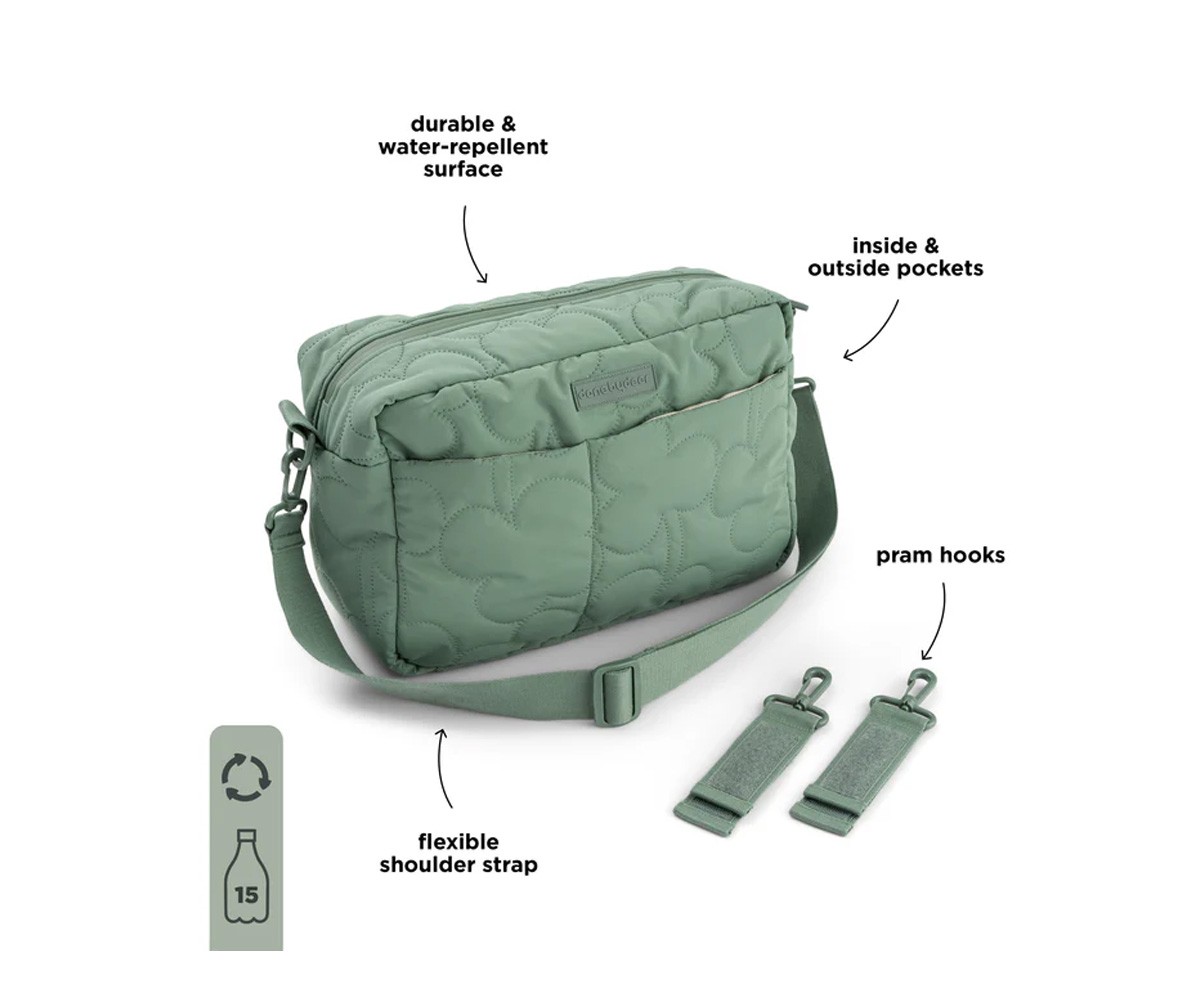 Bolso Acolchado para Carro Bebé Green