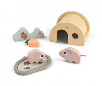Play Set in Legno Tiny Farm Pigee