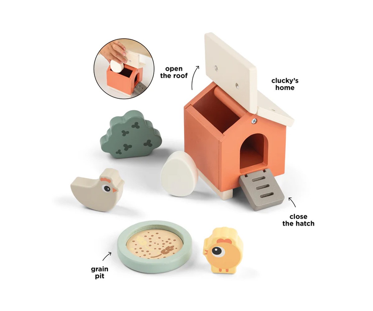 Set en Bois Tiny Farm Clucky