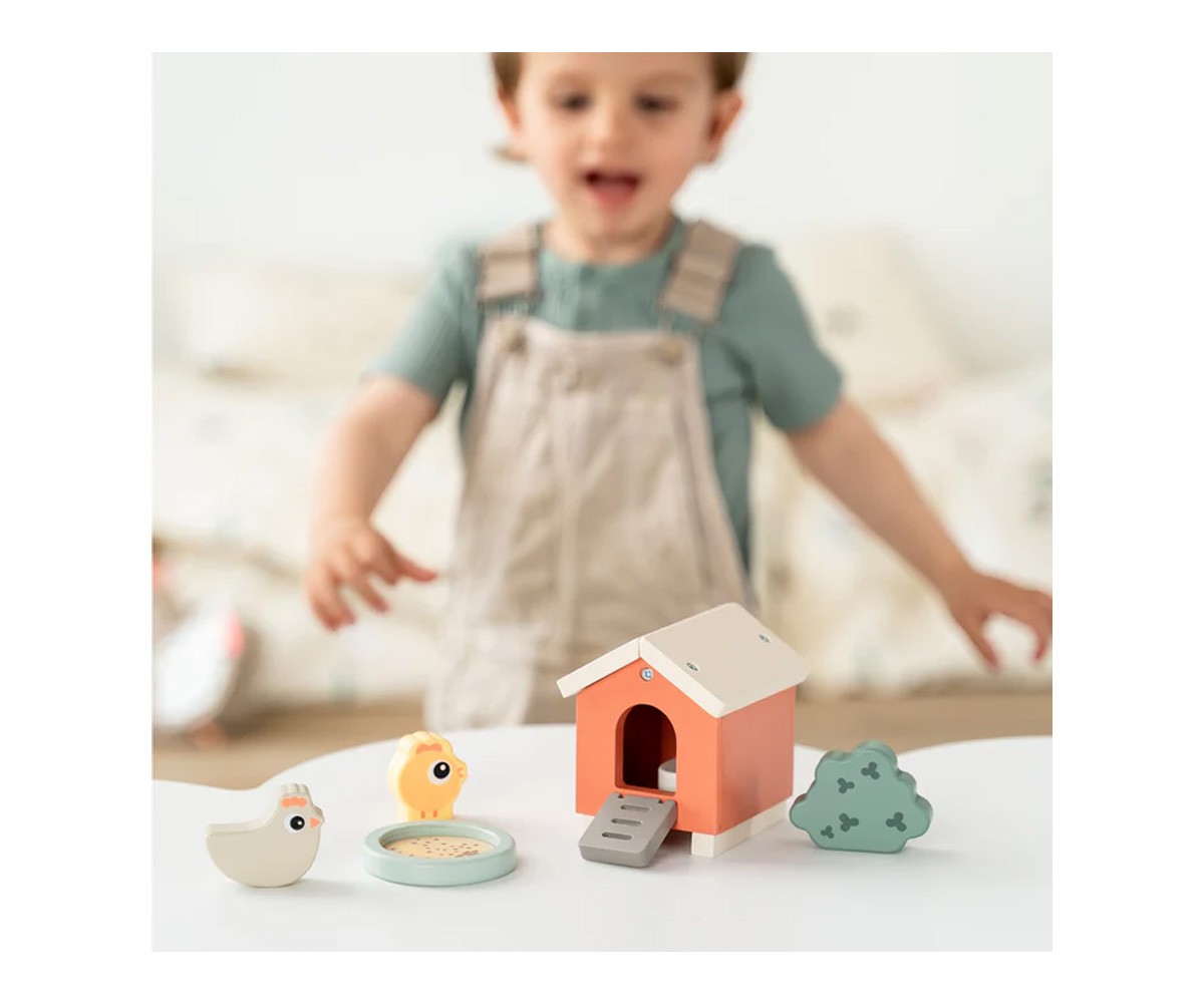 Set en Bois Tiny Farm Clucky