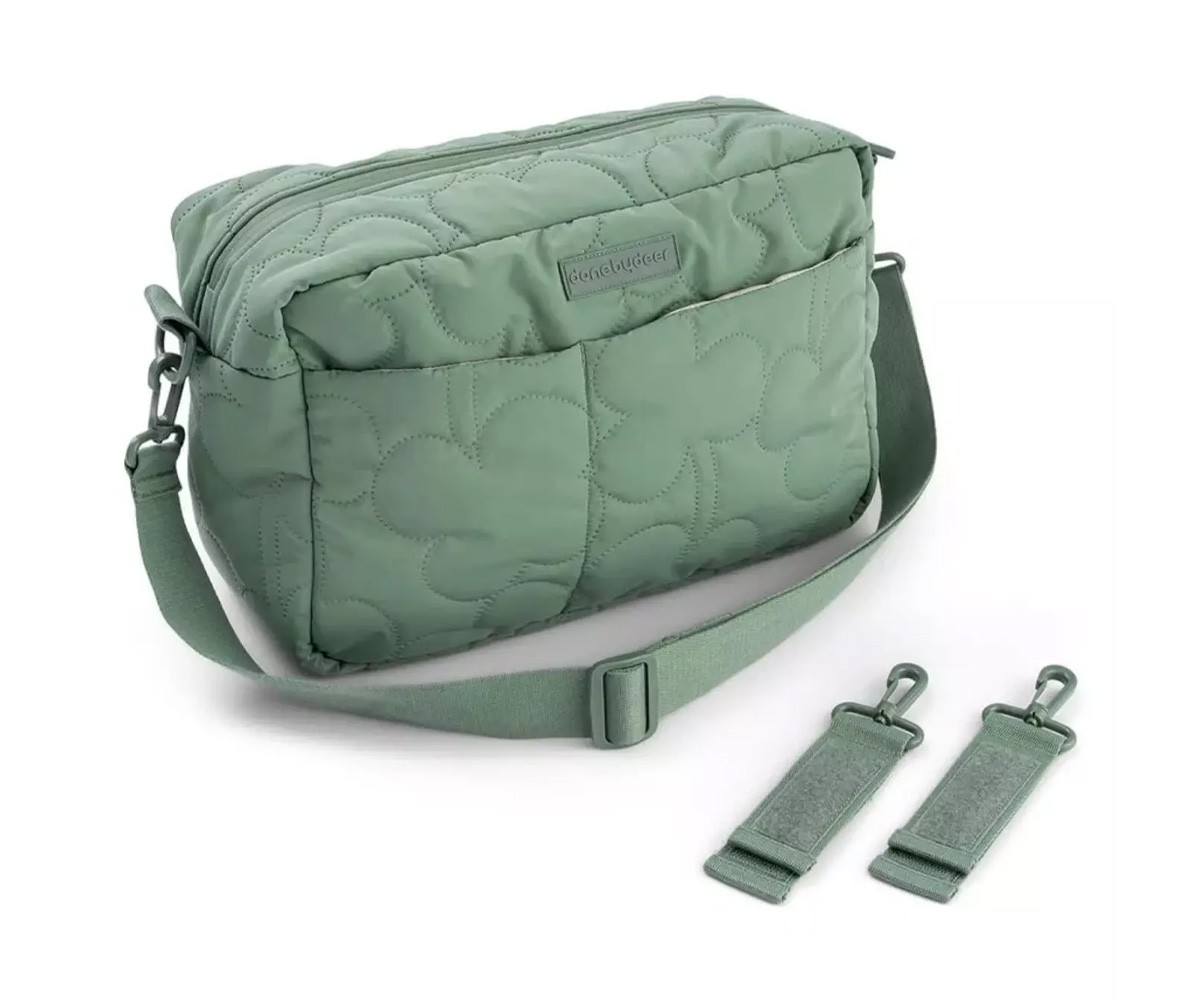 Bolsa de carro de bebé acolchoada verde