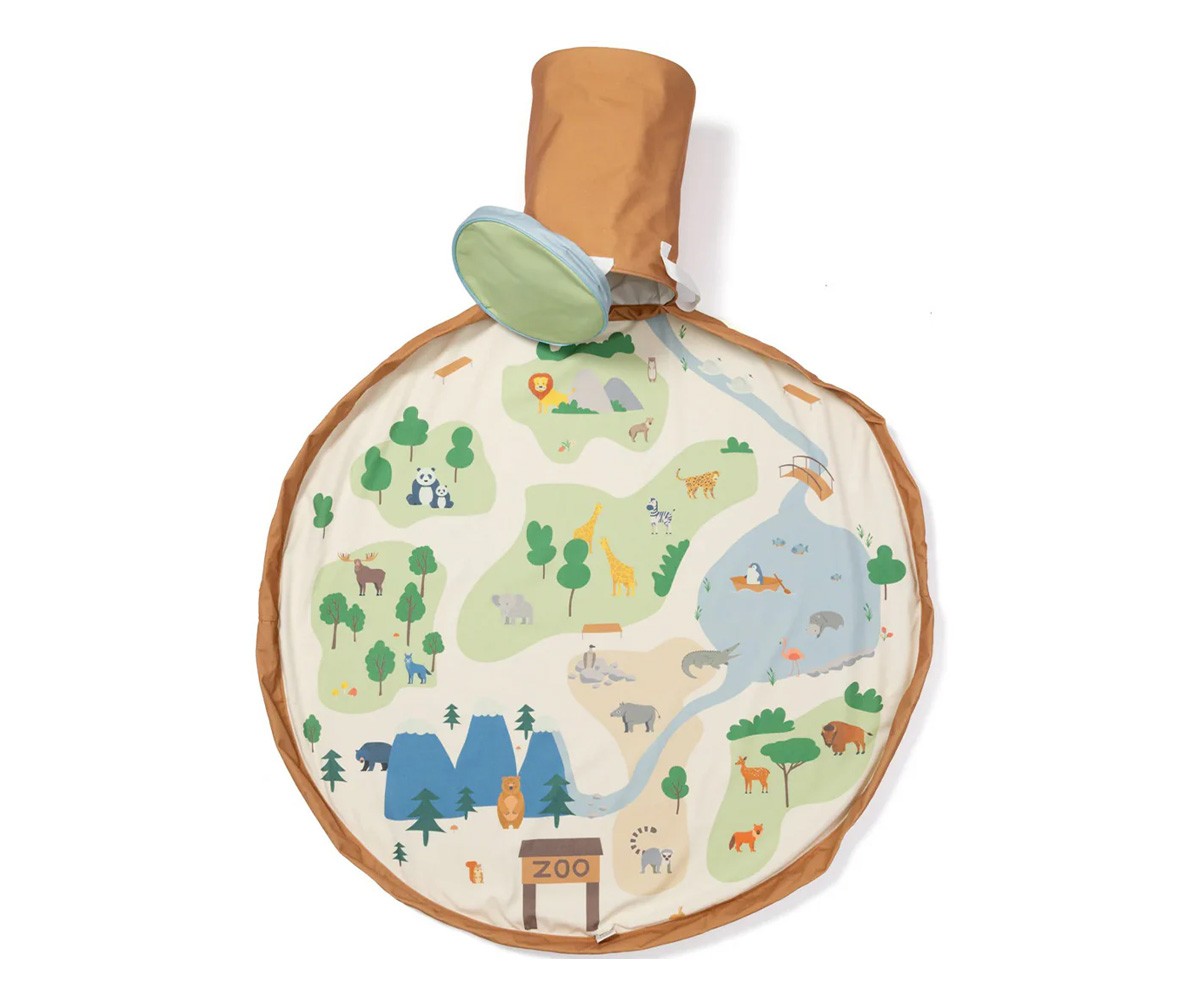 Tapete de Atividades + Cesta Organizadora Soo Zoo