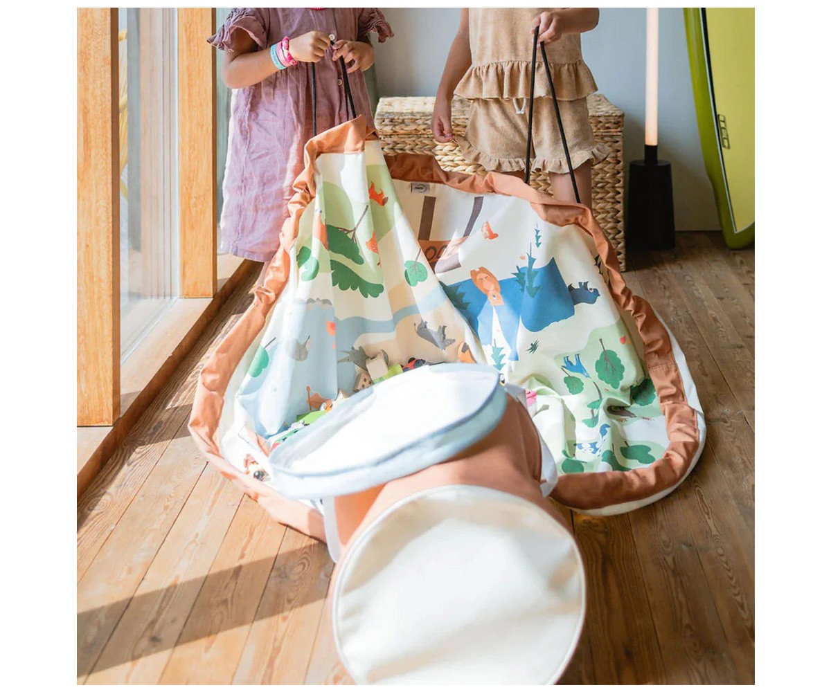 Tapete de Atividades + Cesta Organizadora Soo Zoo