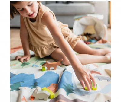 Tapis de Jeu + Panier de Rangement Soo Zoo