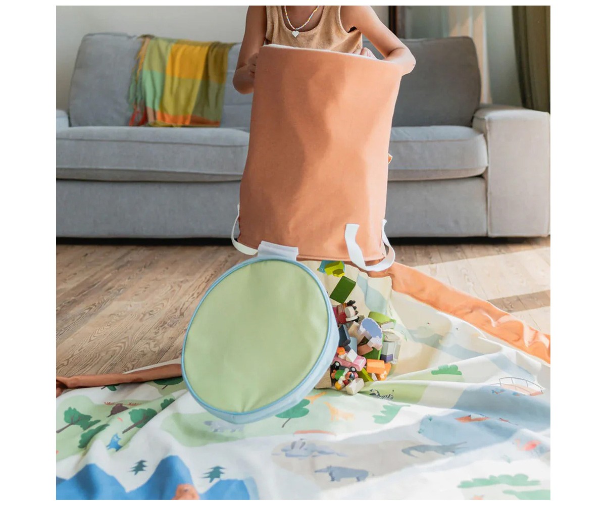 Tapete de Atividades + Cesta Organizadora Soo Zoo