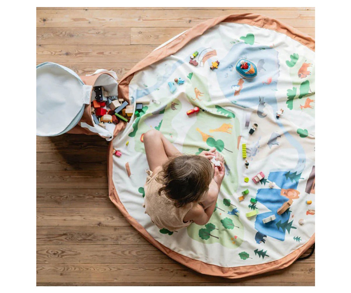 Tapete de Atividades + Cesta Organizadora Soo Zoo