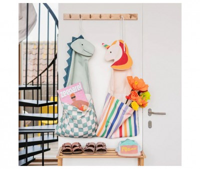 Organizador Pared + Bolsa Toto Dino