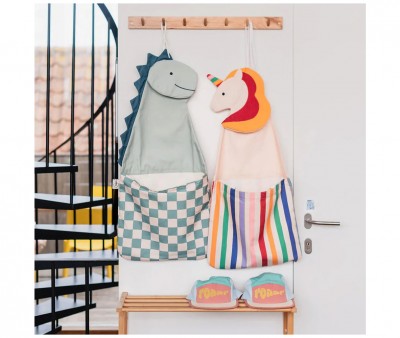 Organizador Pared + Bolsa Toto Dino