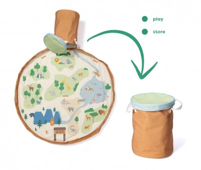 Tapis de Jeu + Panier de Rangement Soo Zoo