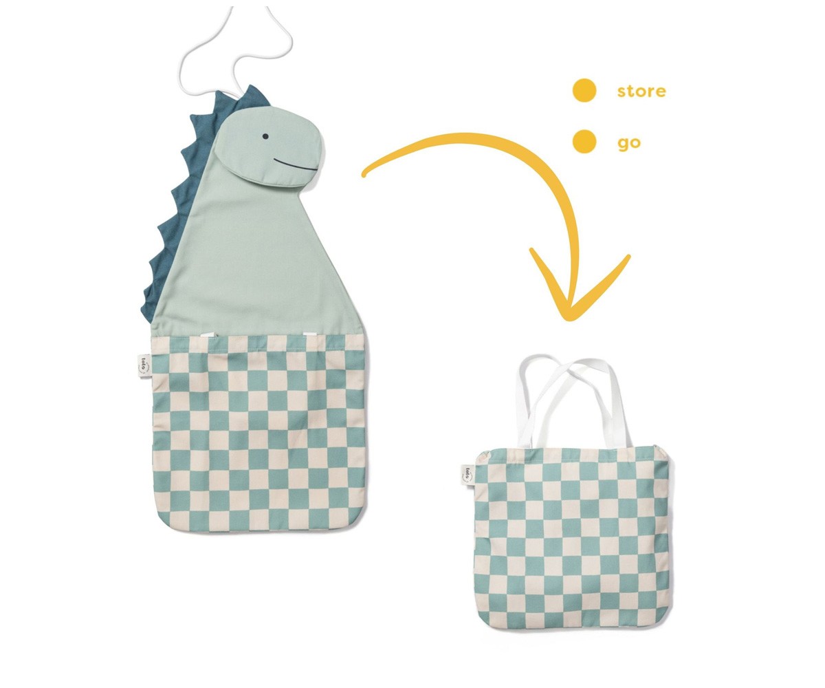 Organizador Pared + Bolsa Toto Dino