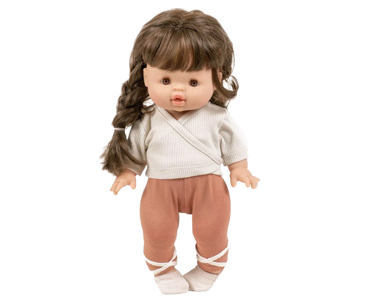 Conjunto de Top Cruzado de Punto y Leggins para Muñeco Gordis