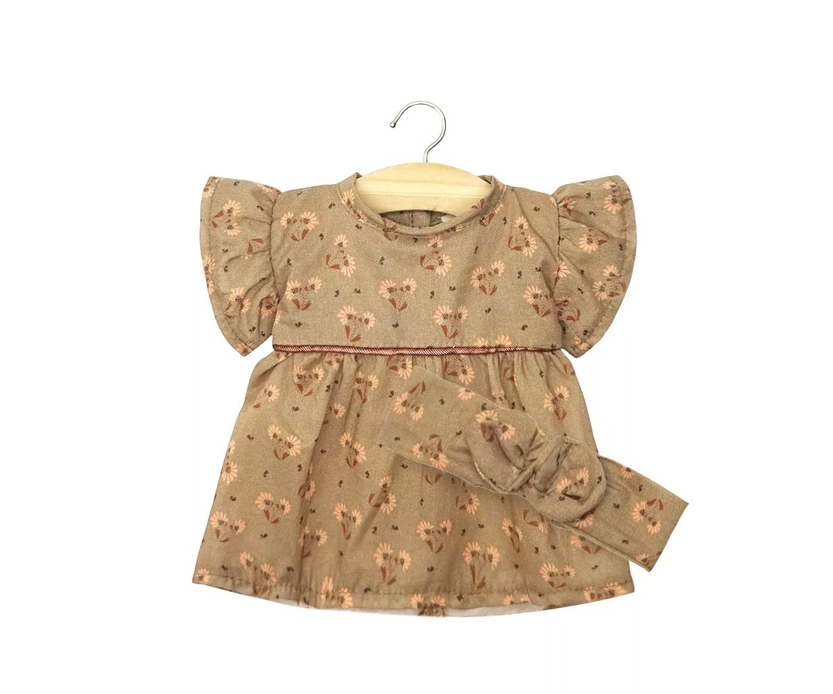 Vestido con Diadema Daisy Éloise para Muñeco Gordis