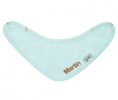 Bavoir Bandana Timboo Riviera Blue Personnalisable