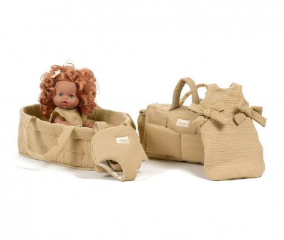 Mochila Portabebé Latte para Muñecos