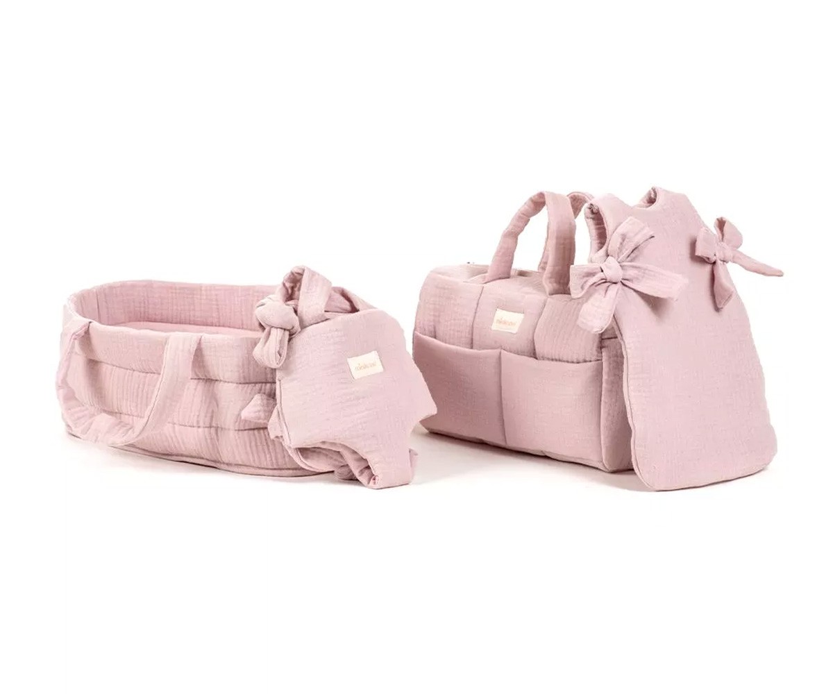Bolsa Canastilla Orchid Pink para Muñecos