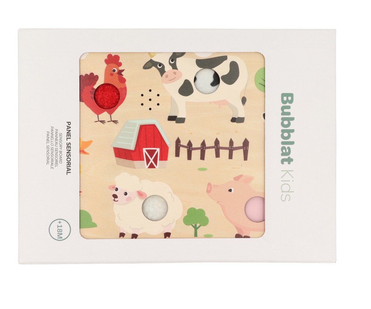 Painel sensorial de fazenda personalizável