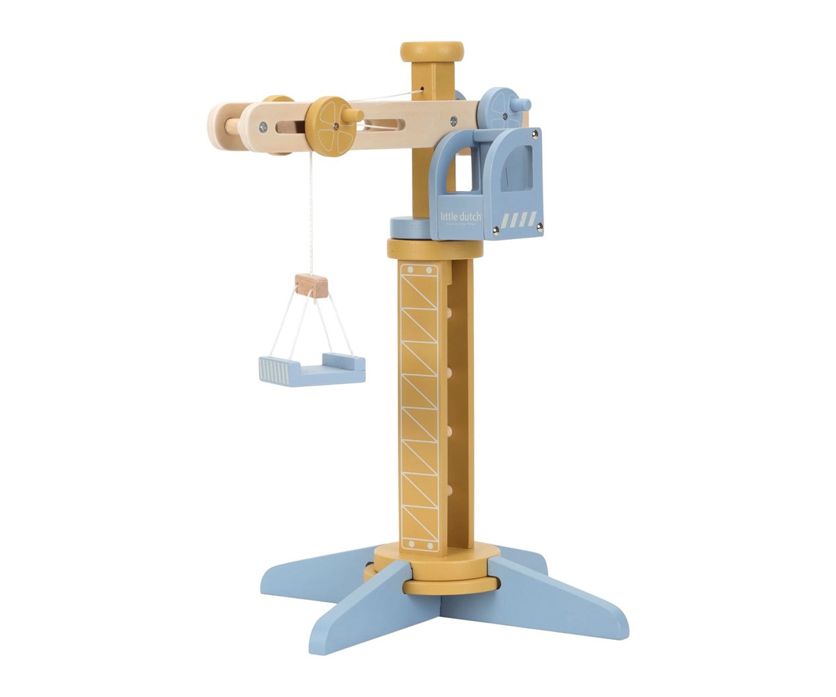 Set de Construcción con Grúa de Madera FSC