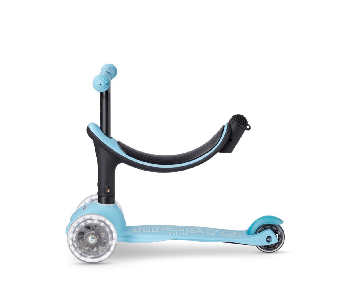 Monopattino Mini Micro 2 Grow Deluxe LED Azzurro Nuovo