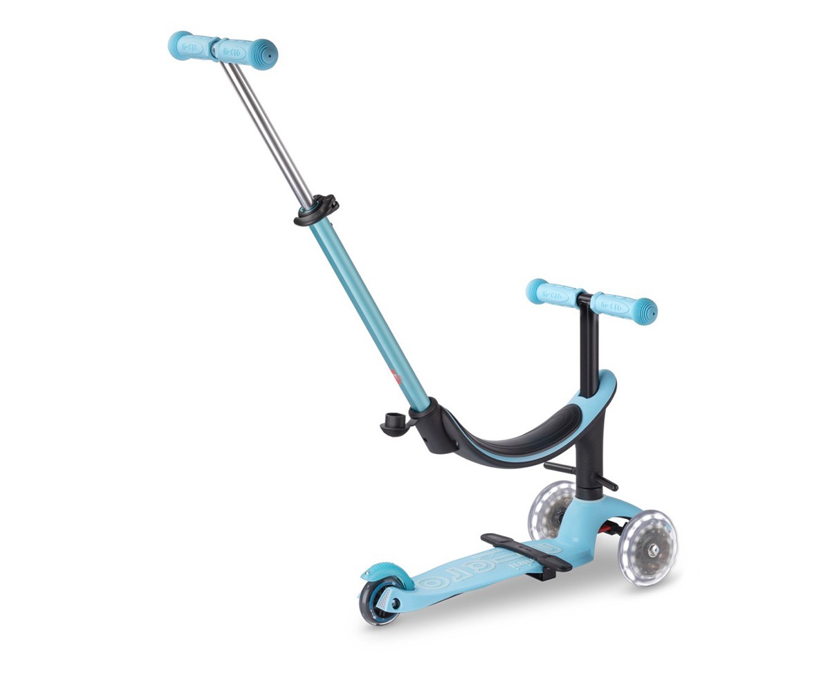 Monopattino Mini Micro 2 Grow Deluxe LED Azzurro Nuovo