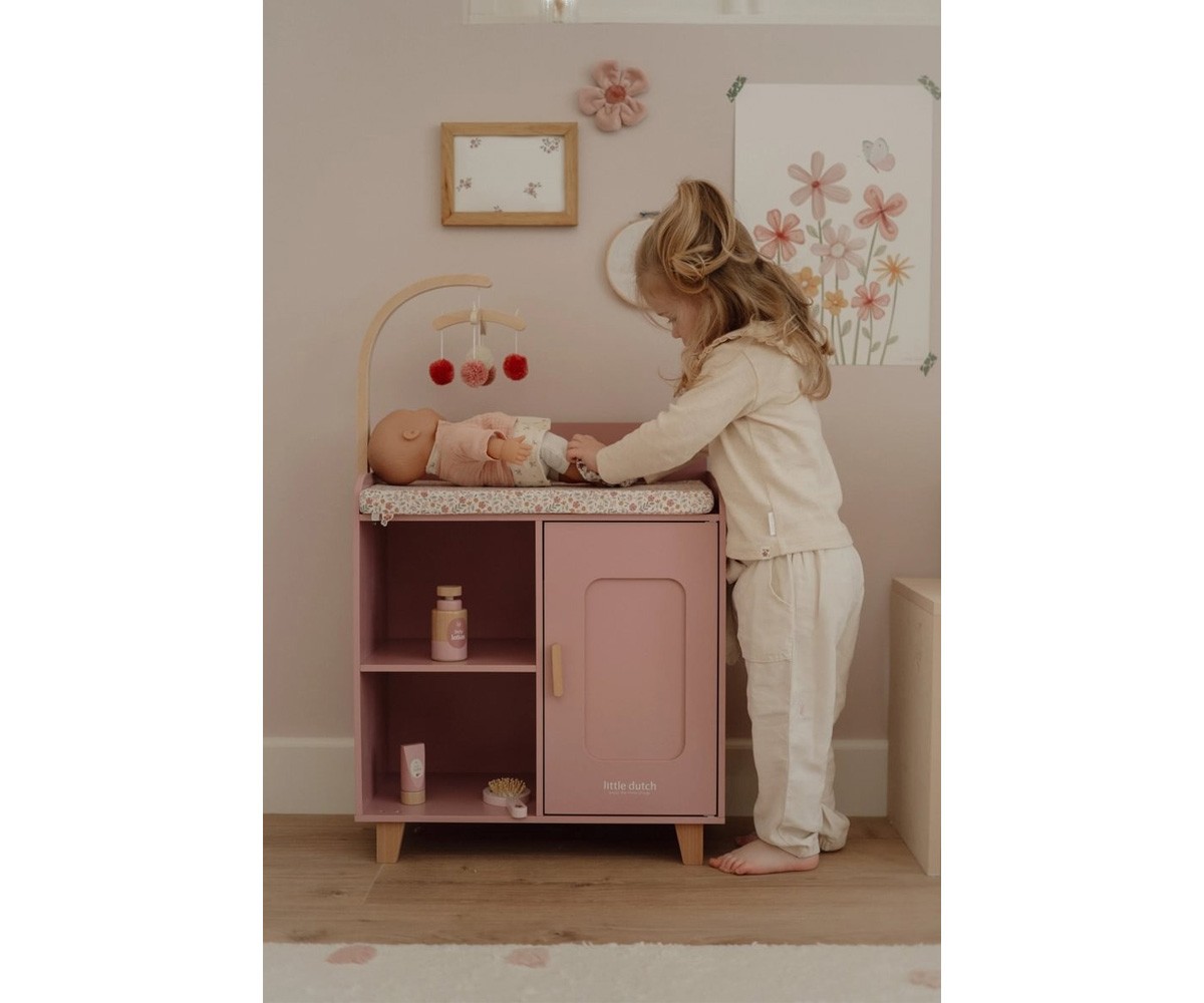 Mueble Cambiador Soft Flowers para Muñecas FSC