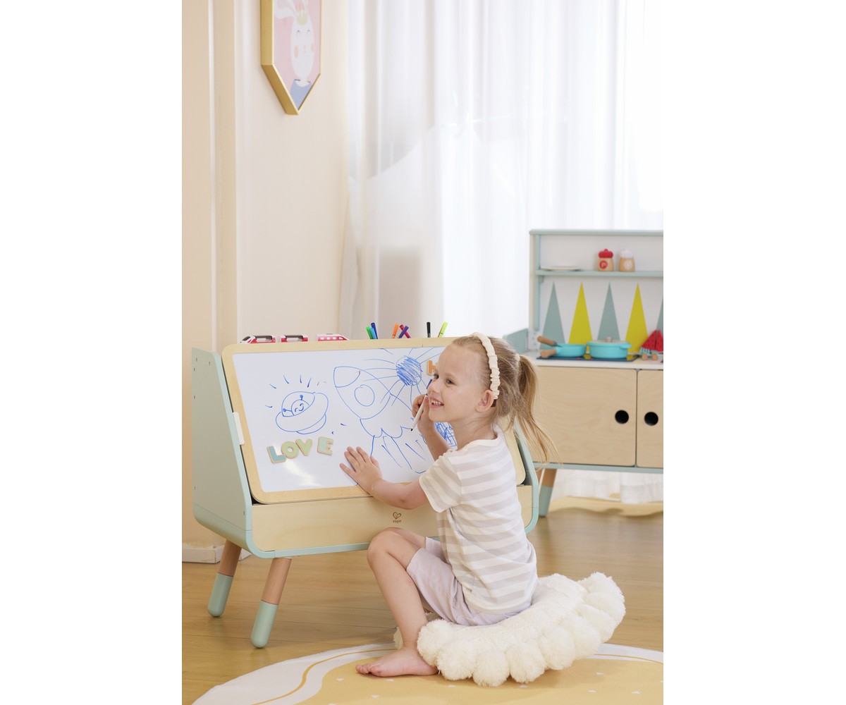 Mesa de Dibujo y Biblioteca 2 en 1