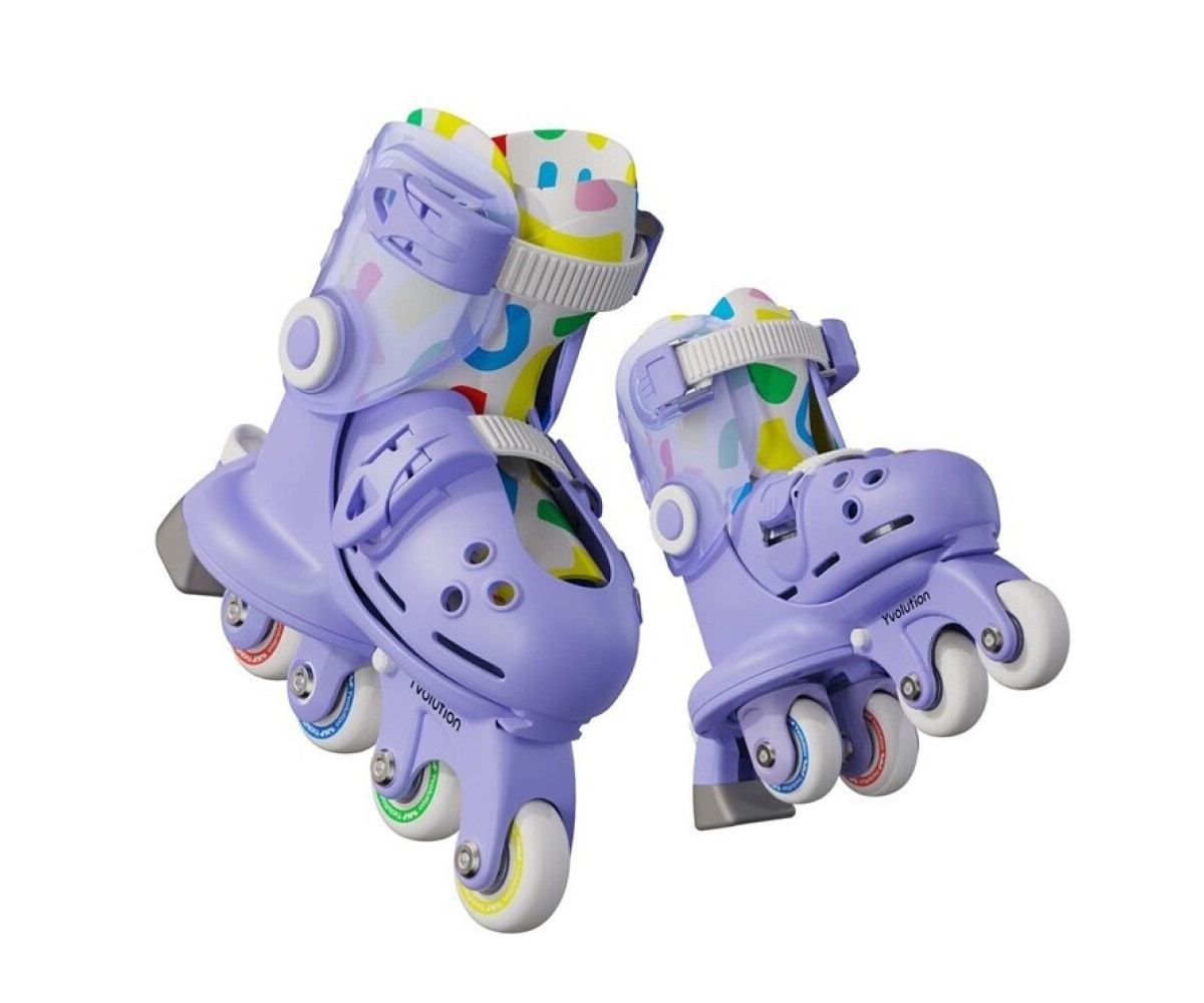 Patins à Roulettes Yvolution Twista  Violet 23-28
