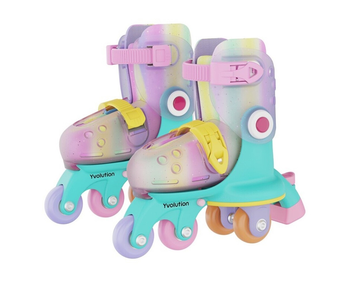 Patins à Roulettes Yvolution Twista Rainbow 30-34