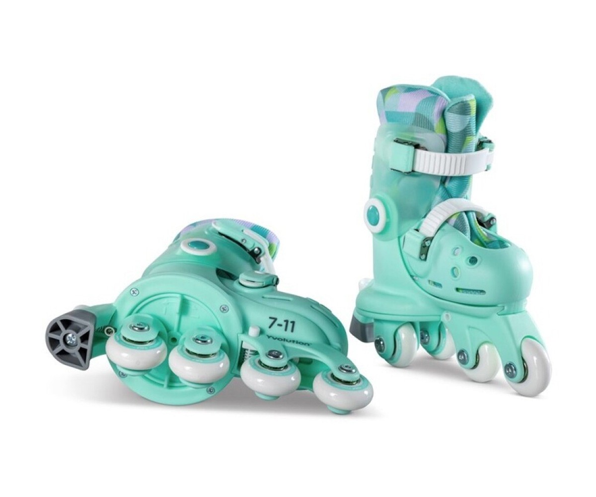 Patins à Roulettes Yvolution Twista Vert 30-34