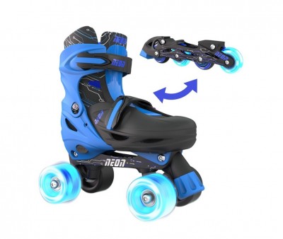 Neon Blue Combo Skates Size 34-37