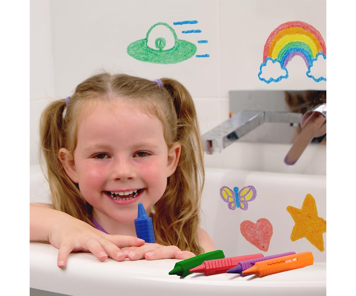 Crayons pour le Bain 6 Couleurs