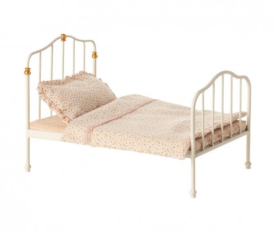 Cama Vintage para Ratón Off White Dots