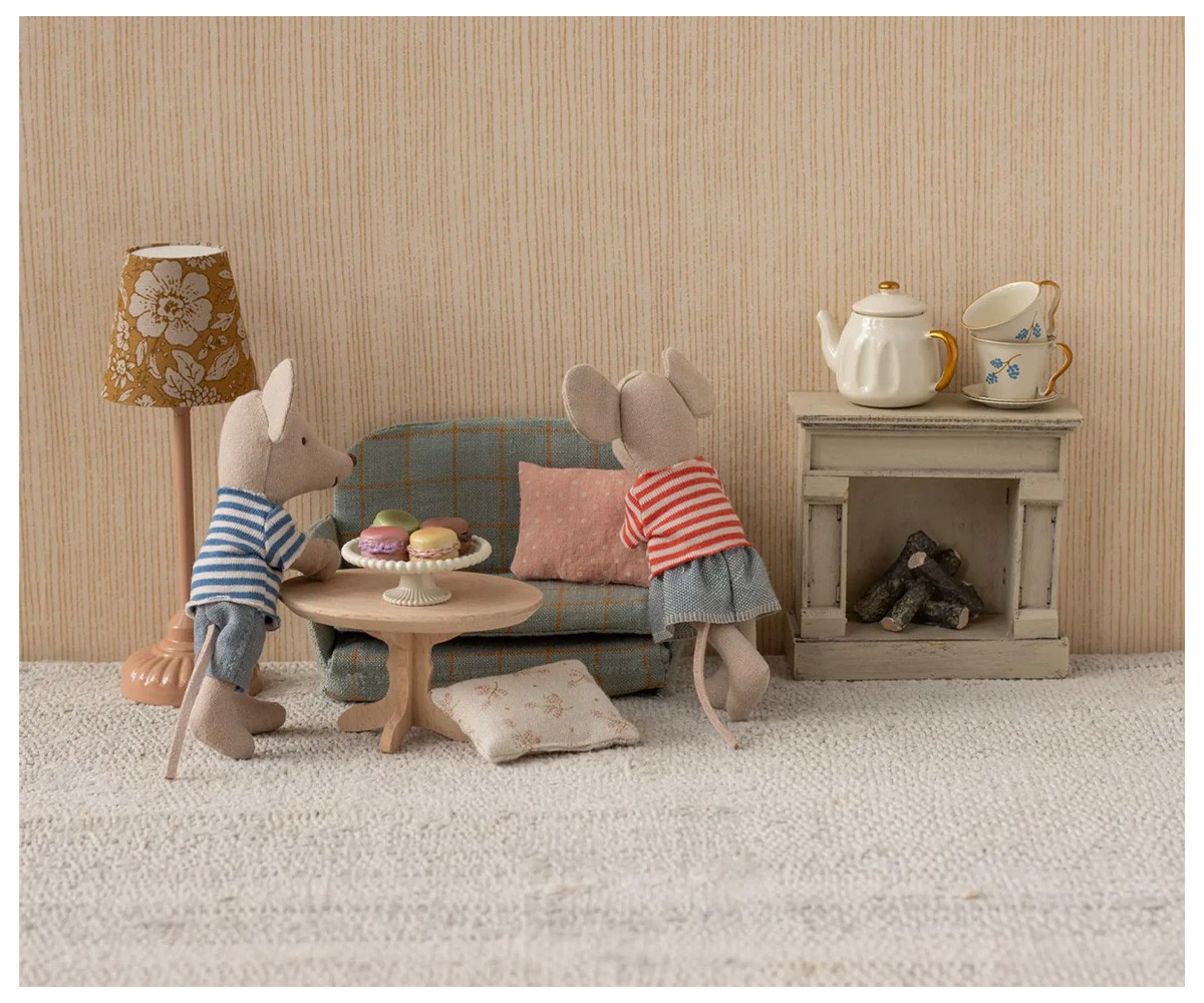 Table Basse Ovale pour Souris Natural