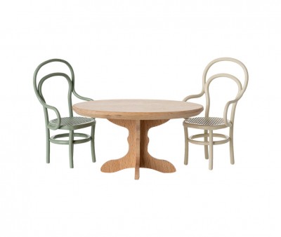 Table Ovale pour Souris Petit Frère/Petite Soeur Natural
