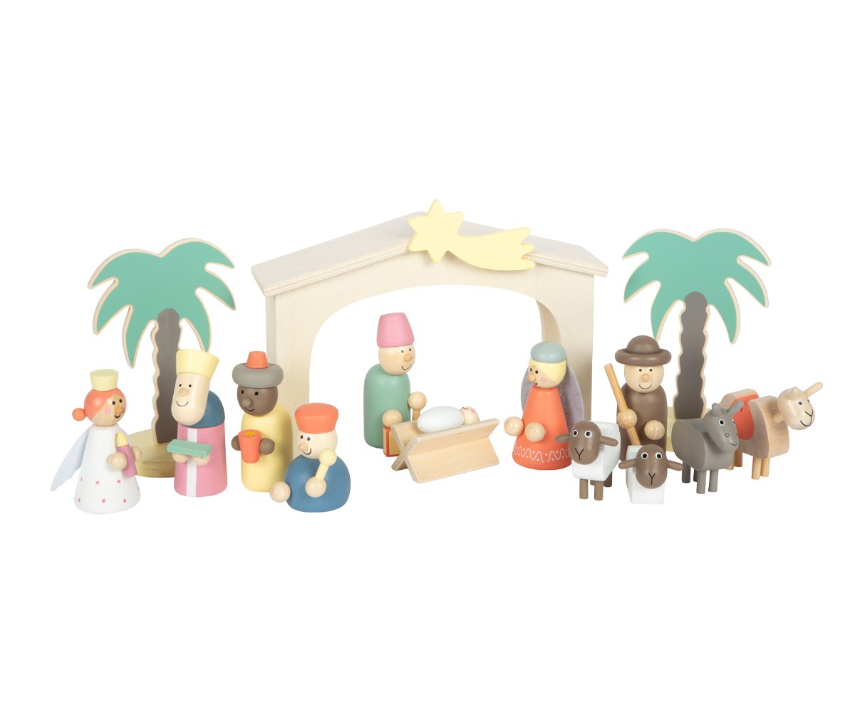Belén de Madera Cuento de Navidad