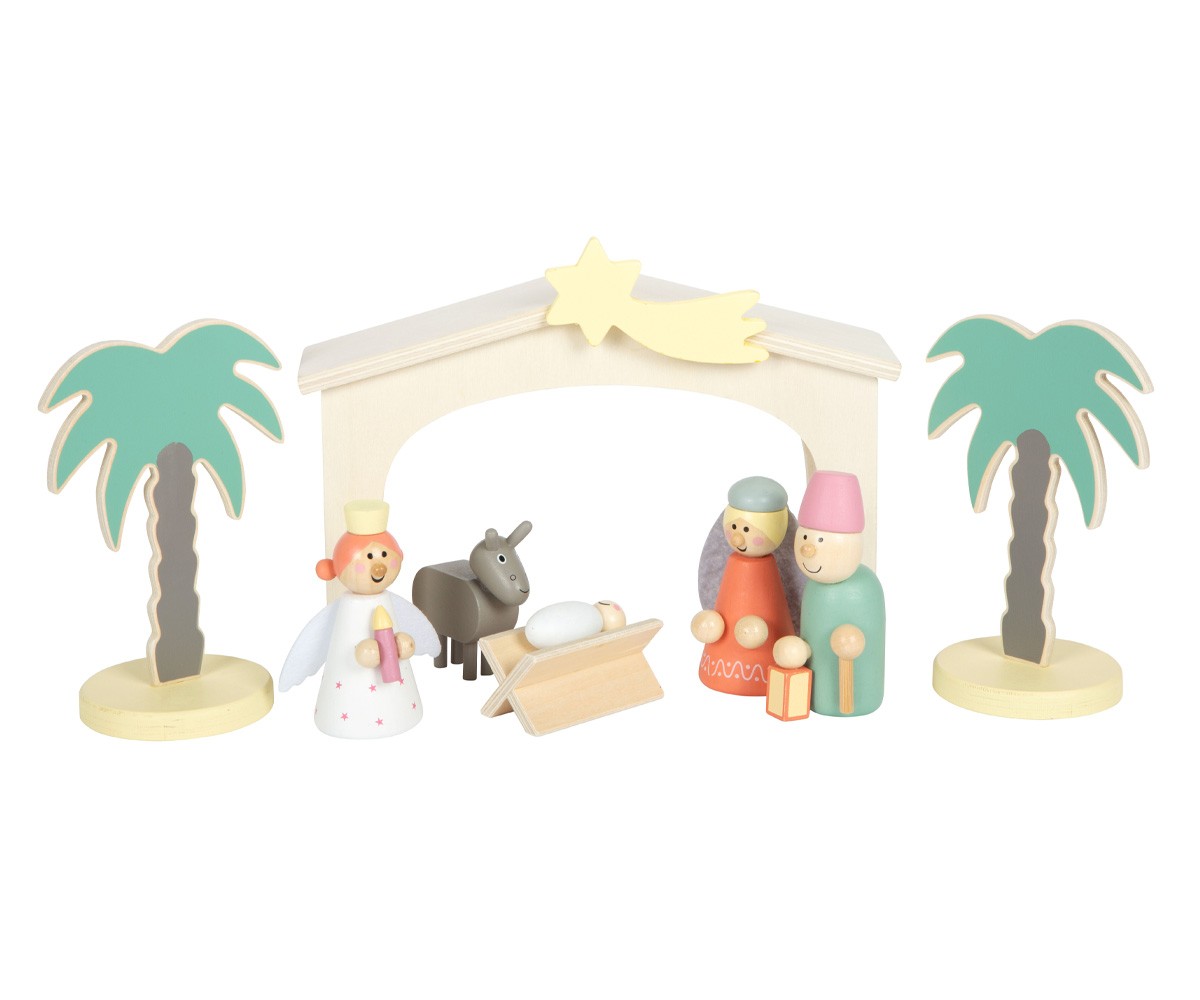 Belén de Madera Cuento de Navidad