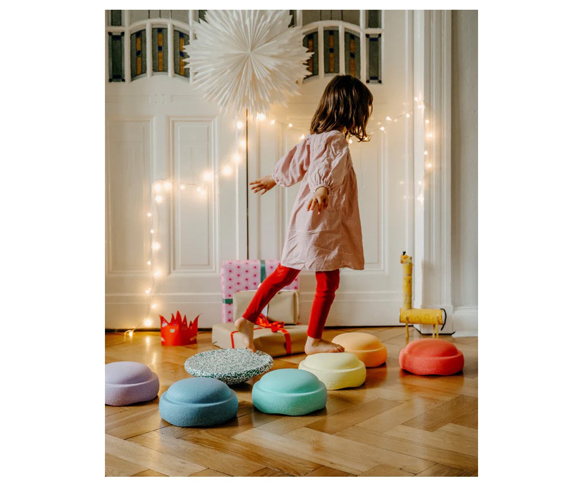 Stapelstein Set Rubor Special Rainbow Pastel 6+1 Board