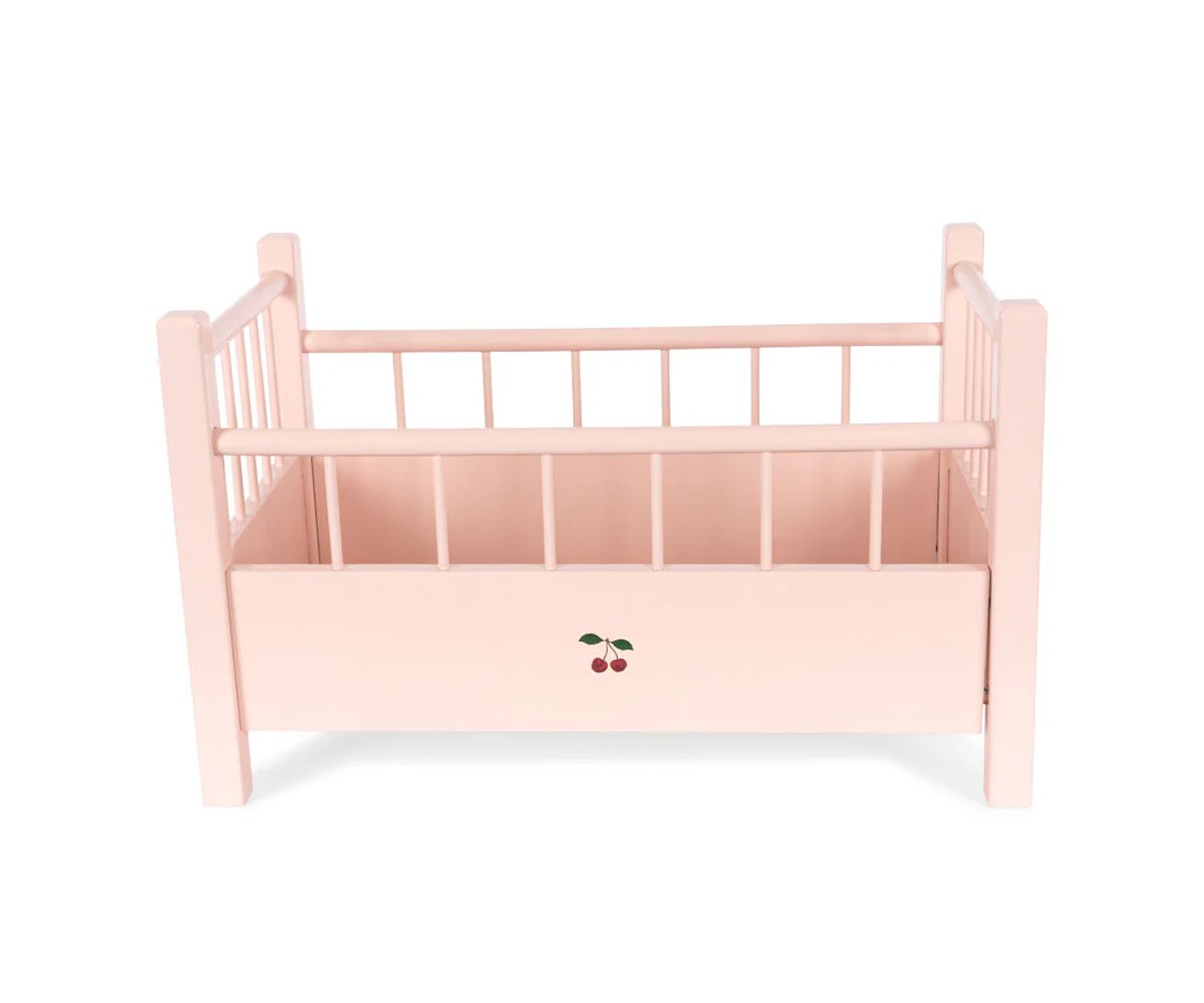 Cama de Madera para Muñecos Pink