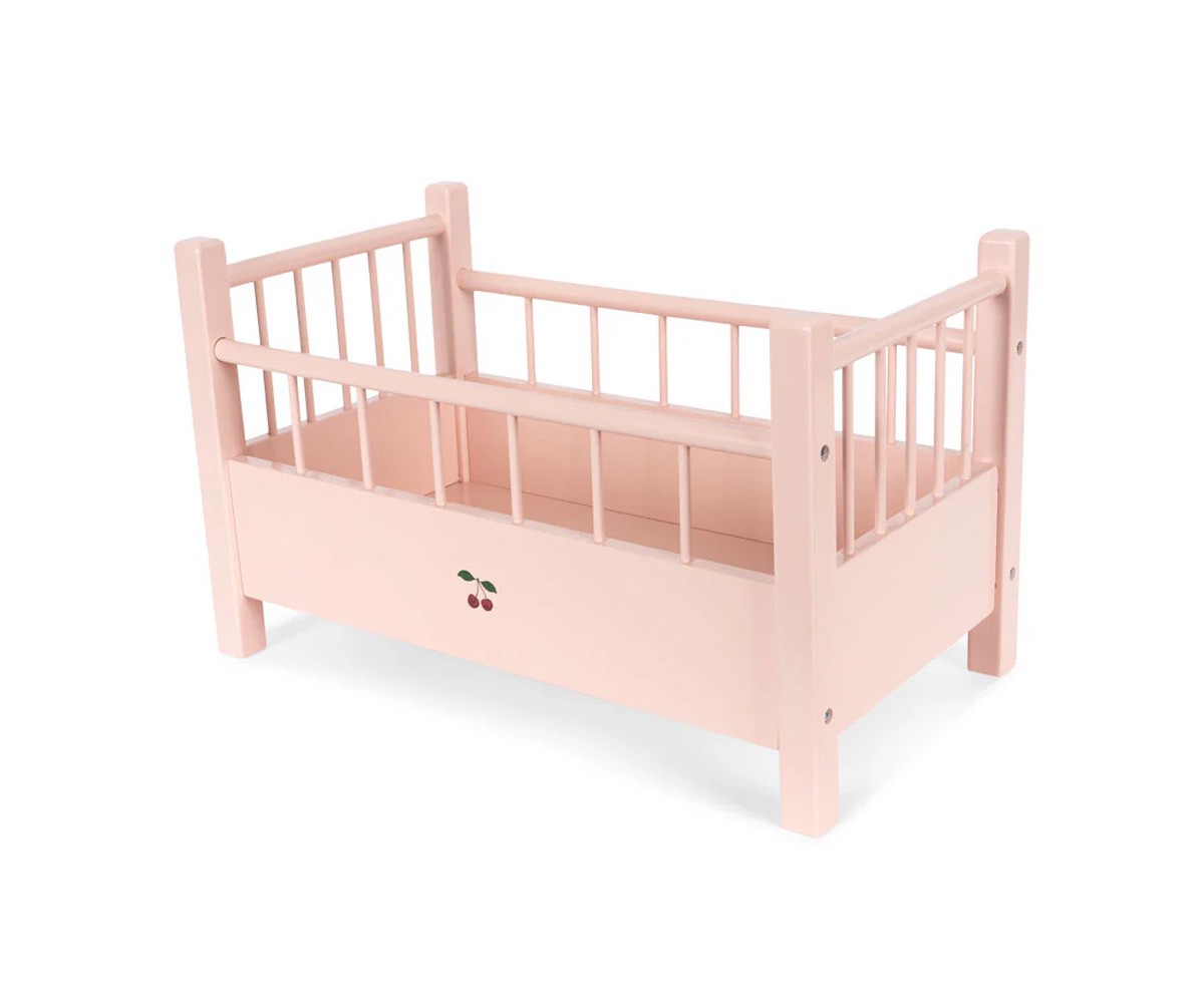 Cama de Madera para Muñecos Pink