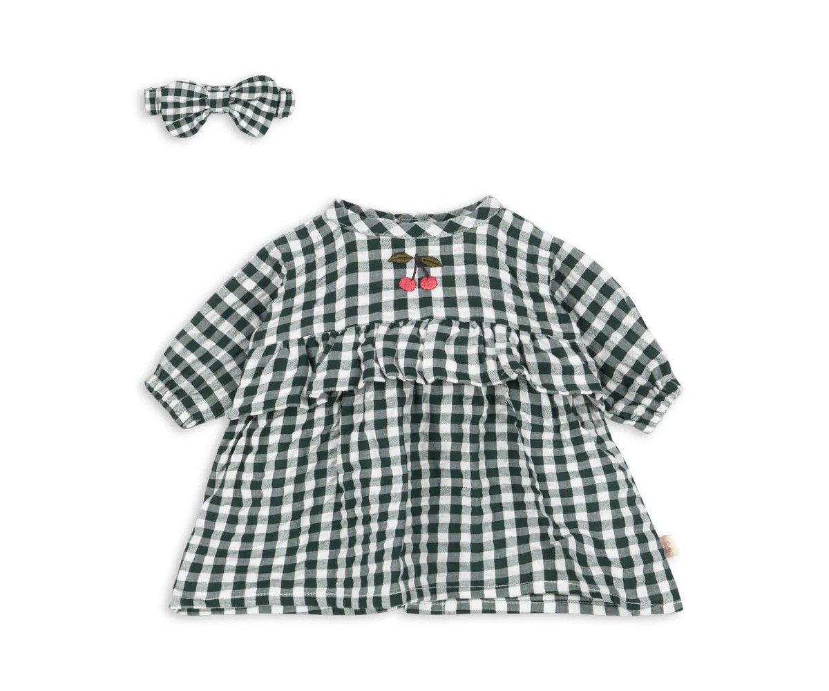 Robe pour Poupée Green Check