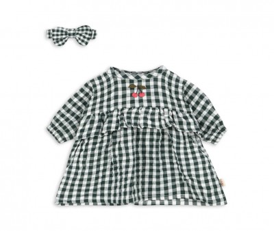 Abito Bambola Green Check