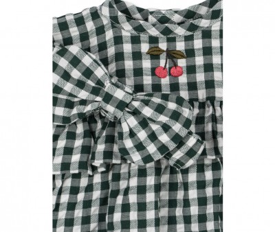 Robe pour Poupée Green Check