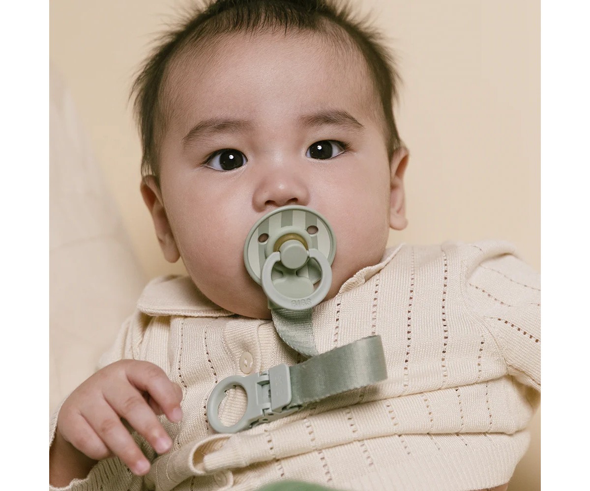 Conjunto de chupeta e clipe Sage BIBS Colour para presente