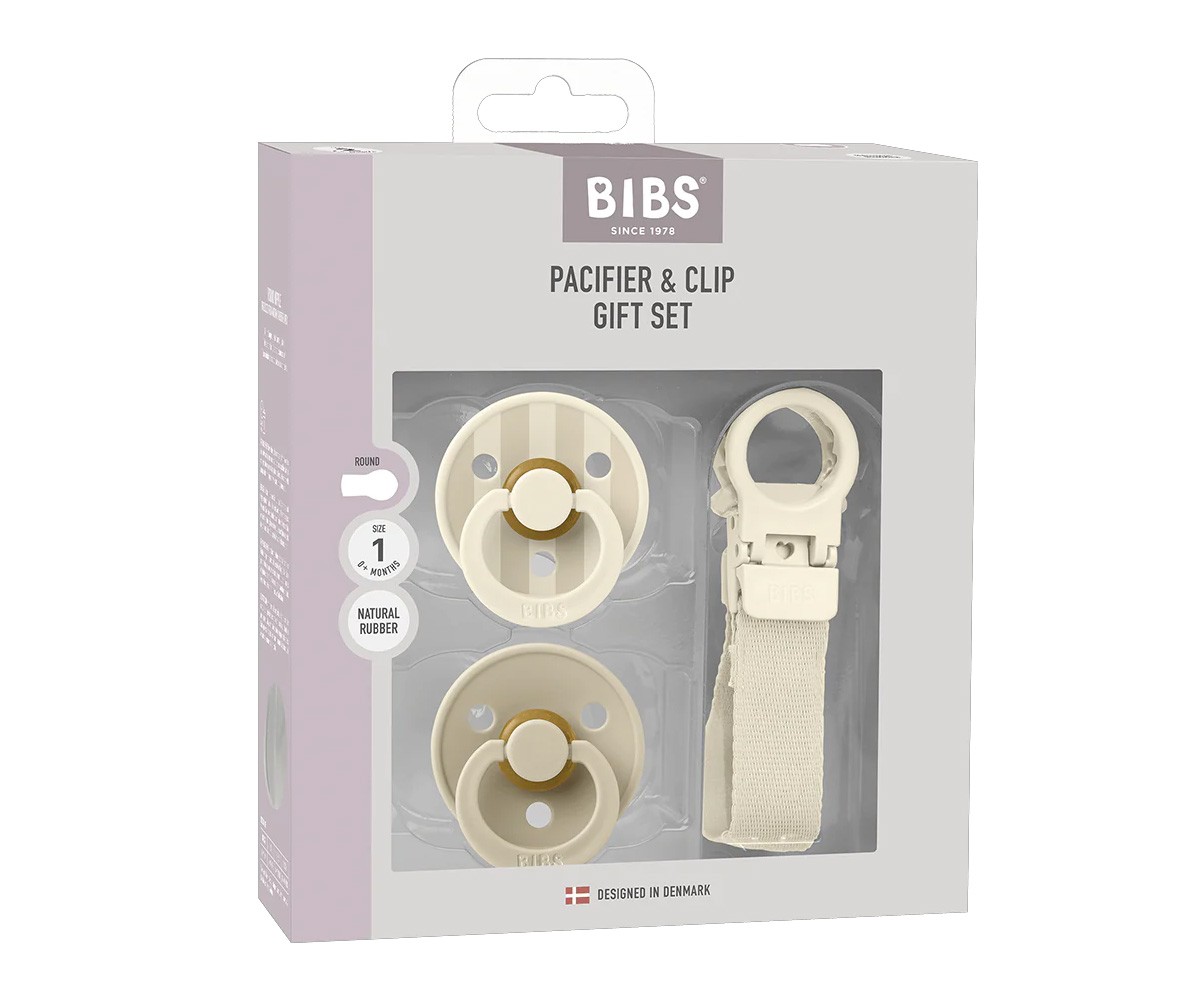 Set Regalo BIBS Colour + Clip Loop Ivory