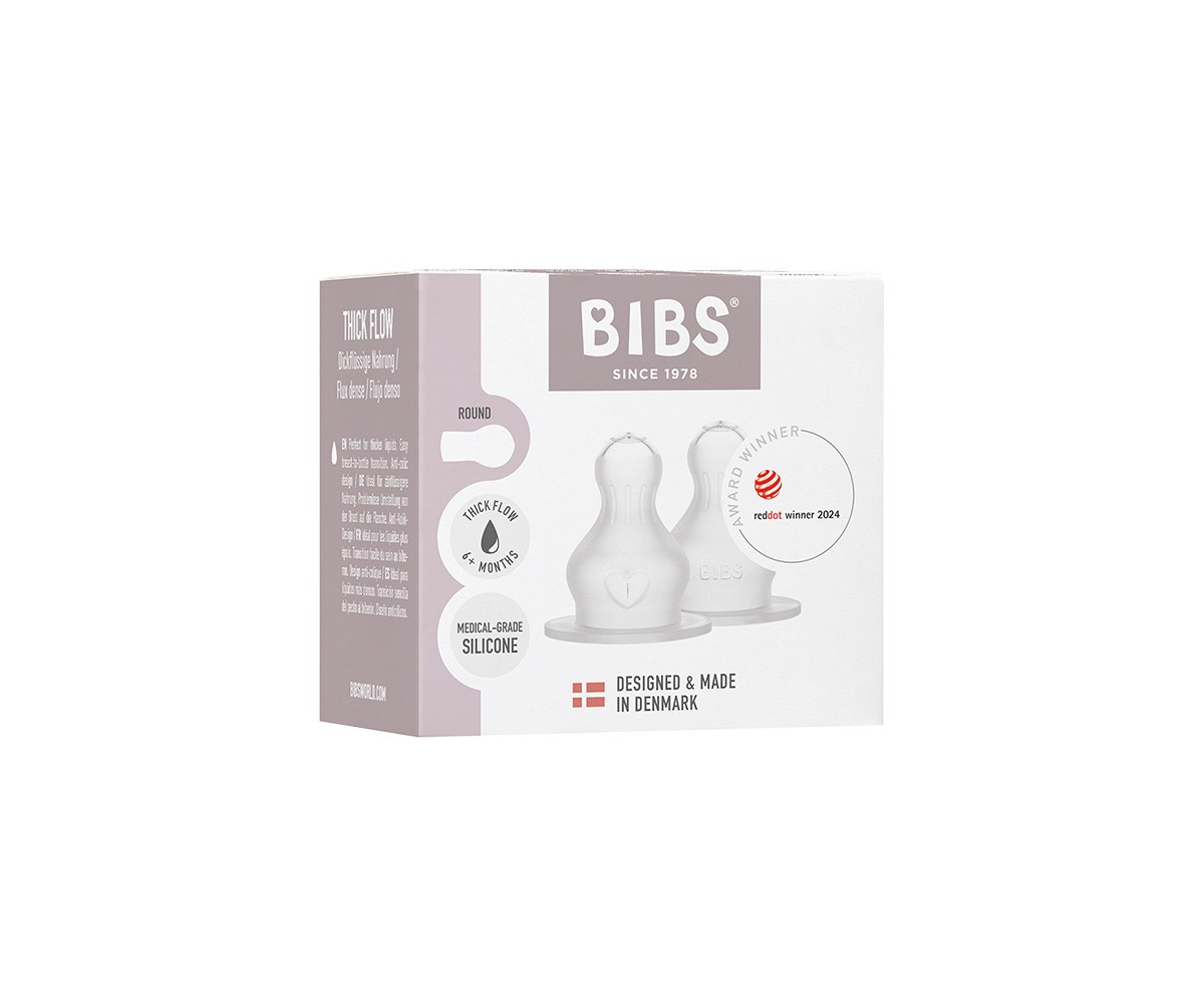 2 tetinas de silicone BIBS Fast Flow Bottle