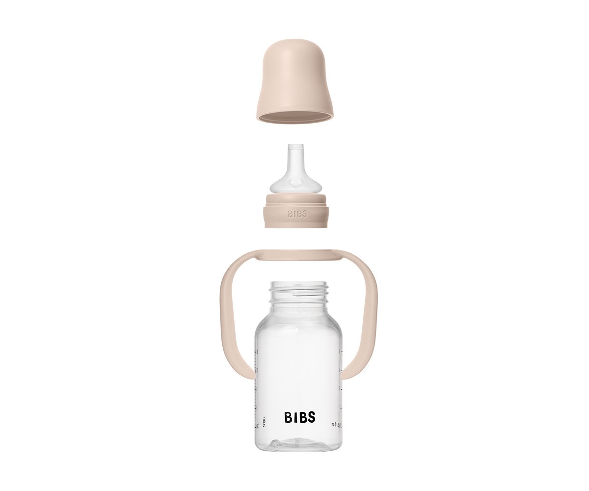 Biberão plástico de silicone BIBS Blush 150ml