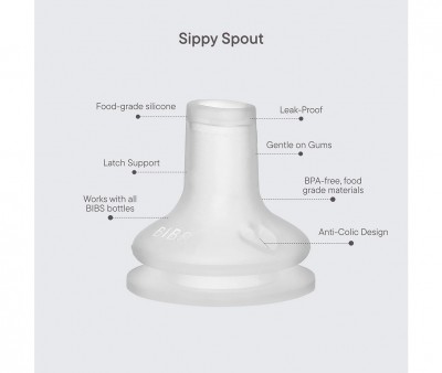 Biberon en Plastique BIBS Silicone 150 ml Sage