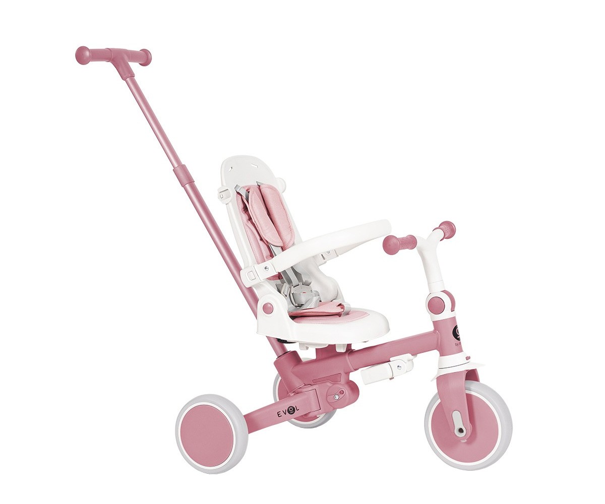 Triciclo multifuncional Evol Pink